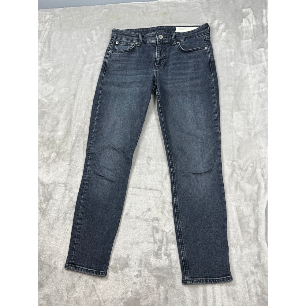 Rag & Bone Cate Mid-Rise Ankle Skinny Jeans Dekalb Wash Size 25